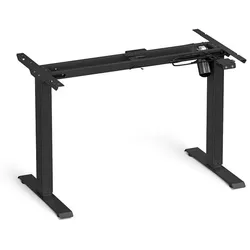 Songmics höhenverstellbares Schreibtischgestell 155 cm C-Fuß schwarz, 155x115x60 cm