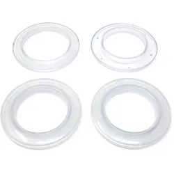 5 Ösen für Gardinen aus Kunststoff transparent | Größe #15 (⌀ 48 mm), PC