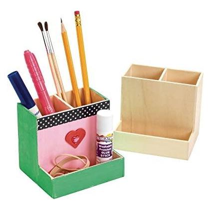 Colorations Färbungen - Dekorieren Sie Ihren eigenen Schreibtisch-Organizer aus Holz, Set v (25164145)
