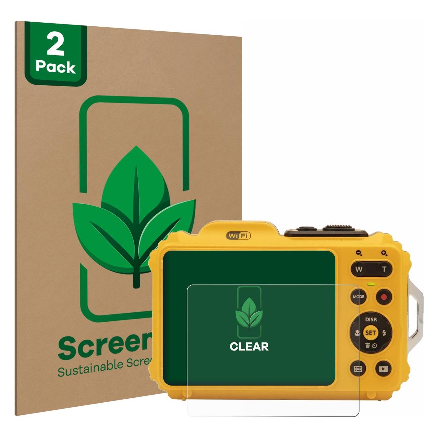 ScreenLeaf Schutzfolie für Kodak Pixpro WPZ2 Displayschutz Display Schutz Folie Klar Transparent (6155555)
