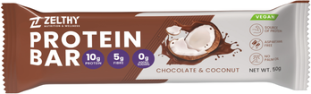 Zelthy Protein Bar Chocolate & Coconut Vegan 50 gr