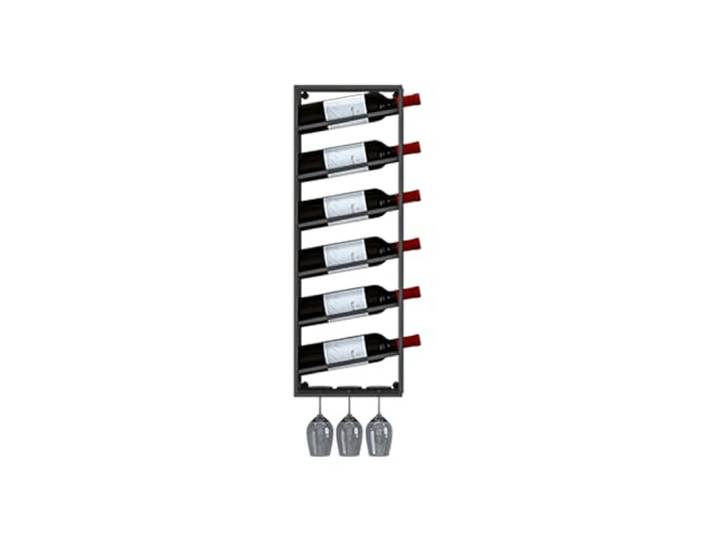 Weinregal, Stark und stabil, platzsparend, for Restaurants, Wohnzimmer, Bars(Black,Medium)