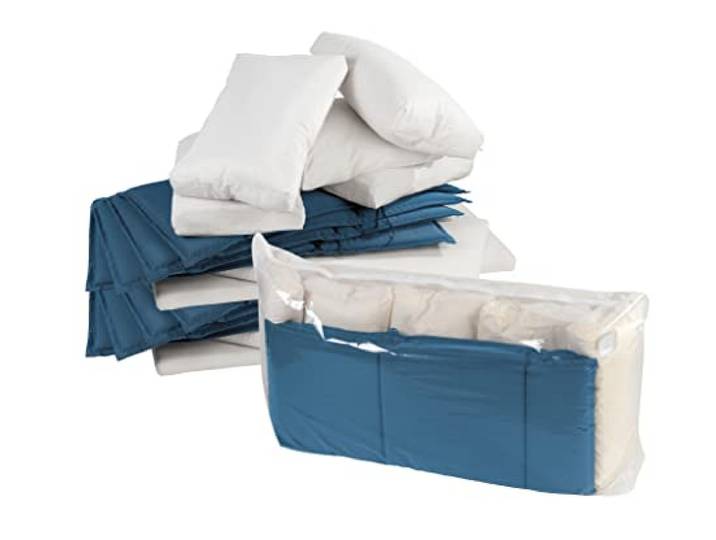 WENKO Aufbewahrungsbeutel Vakuum Jumbo Cube XXL, Vakuumier-Beutel für Kleidung, Bettdecken, große Gegenstände, spart bis zu 75% Platz, 180 x 90 x 50 cm