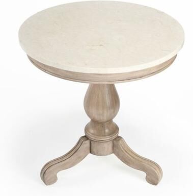 Butler Specialty Co Danielle Round Side Table , Beige