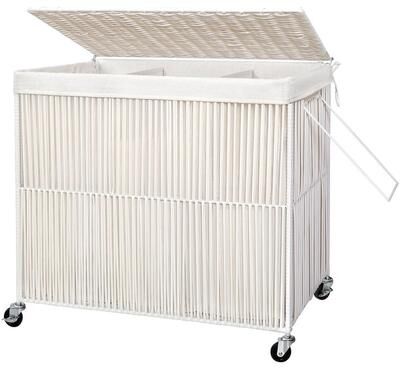 No Laundry Hamper with Wheels - 150L(28.4 x 13 x 26.4 Inches)