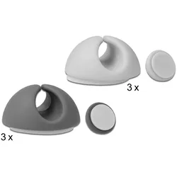 DELOCK Kabelhalter Set 6 Stück