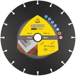 Klingspor, Sägeblatt, DT 600 ACM Supra - Diamanttrennscheibe 115 x 22,23 mm