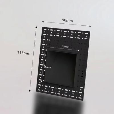 Inspired Finds SANDIY Motion Sensor Wall Sconce Lamp Recessed Step Lights Frameless Stair Lighting For Home Decor, Hall, Foyer And Ba black 3.54x4.53in 3000k