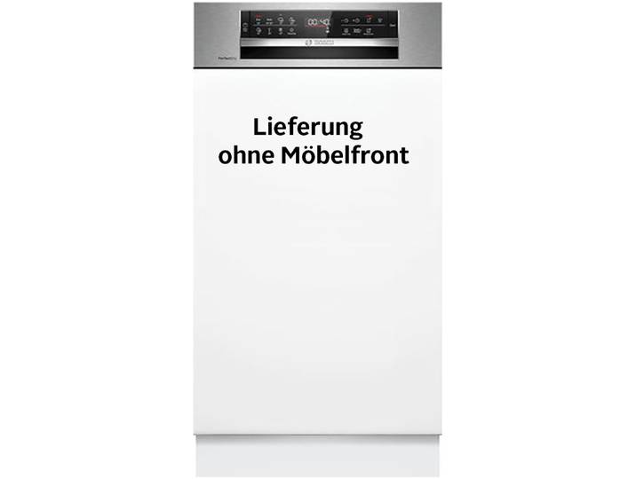 BOSCH teilintegrierbarer Geschirrspüler SPI6ZMS29E , Energieeffizienz: C, silber (gebürsteter stahl), B:44,8cm H:81,5cm T:57,3cm, Geschirrspüler, Mit 3-fach Rack Matic & 2 Sprüharme im Oberkorb, teilintegrierbarer Geschirrspüler