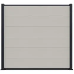 T&J  MAX-XL  WPC-Steckzaun,  beige  175  x  168  cm