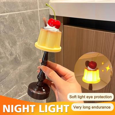 Friendly Fresh Finds Pudding Night Light LED Desk Lamp Cute Bedside Glow For Bedroom Decor Pudding Night Light LED Desk Lamp Cute Bedside Glow For Bedroom Decor