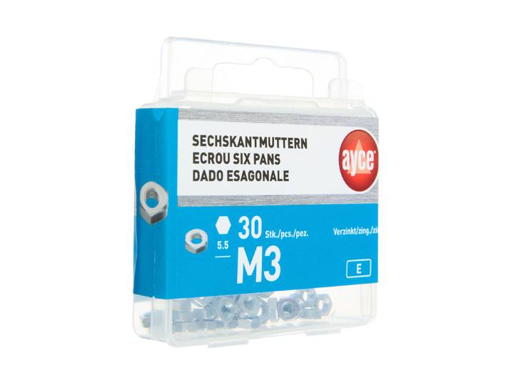 Ayce Sechskant-Mutter M3
