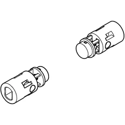 GROHE Stoßdämpfer 102903 für Euro-Keramik WC-Sitz 39330002 alpinweiß, 102903SH00 102903SH00