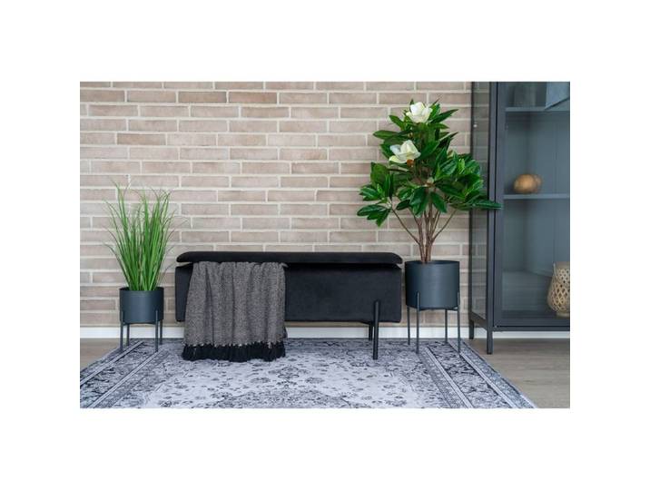 Sitzbank Watford Schwarz Stoff