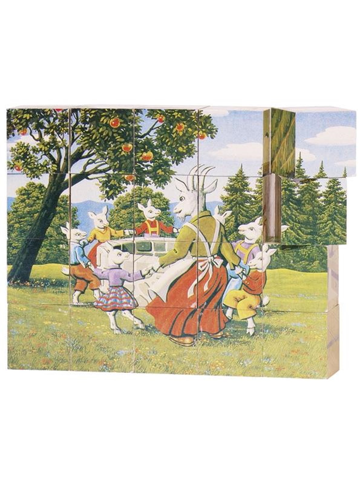 Goki Wooden Block Puzzle Fairytales Holz