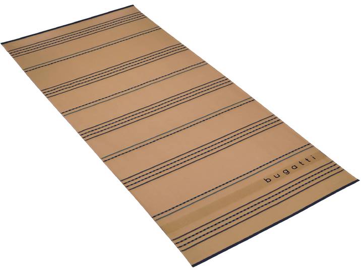 Hamamtuch BUGATTI Arno , braun (camel), B:80cm L:180cm, Baumwolle, Handtücher, Hamamtuch