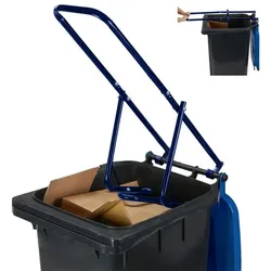 Relaxdays Müllpresse für die Mülltonne Blau