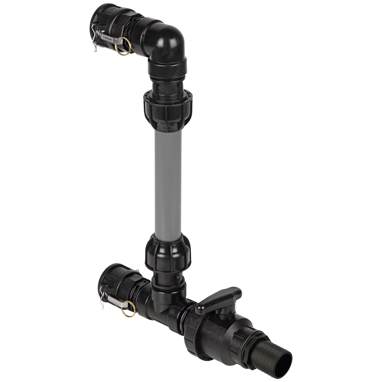 REKUBIK IBC Adapter 2" Camlock Dose - 2 IBC übereinander Tankverbindung Rohr 50mm