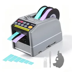VEVOR Automatischer Klebebandspender mit 5-999mm Einstellbare Schnittlänge, Elektrischer Klebebandschneider für Verpackung Lagerung, 6-60mm Bandbreite, Geeignet für Bänder & Schleifen, Tastensteuerung