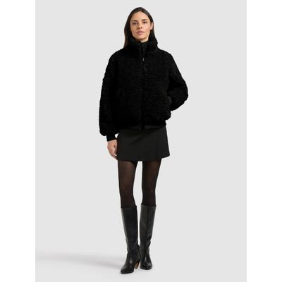 Winterjacke KHUJO "BLESSING", Damen, Gr. XXL, schwarz, 100% Polyester, unifarben, regular fit knielang, eingesetzt Windstopperbündchen, Jacken Winterjacke