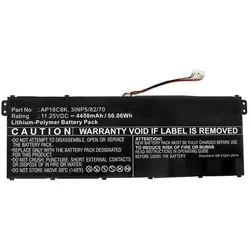 CoreParts Laptop Battery for Acer (4450 mAh), Notebook Akku, Schwarz
