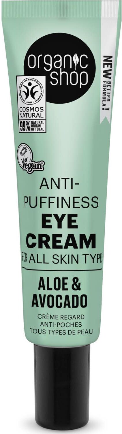 Organic Shop Anti-Puffiness Eye Cream Aloe & Avocado 30ml