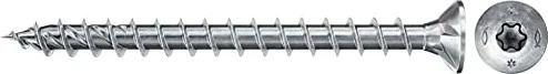 Fischer Spanplattenschraube Power-Fast II 4,0x50 Senkkopf (50 Stück, Vollgewinde, verzinkt)