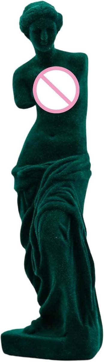 Klassiek Groen Hars Beeld Ornament voor Interieur Decoratie, Hoogte: 28 cm