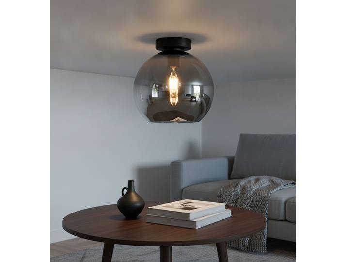 Plafondlamp Marino titan glas Ø 25cm Artdelight - PL MARINO-25