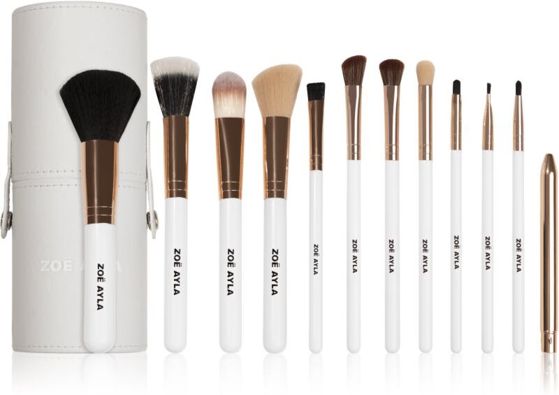 Zoë Ayla Makeup Brush Set 12 Piece kit de pinceaux avec étui