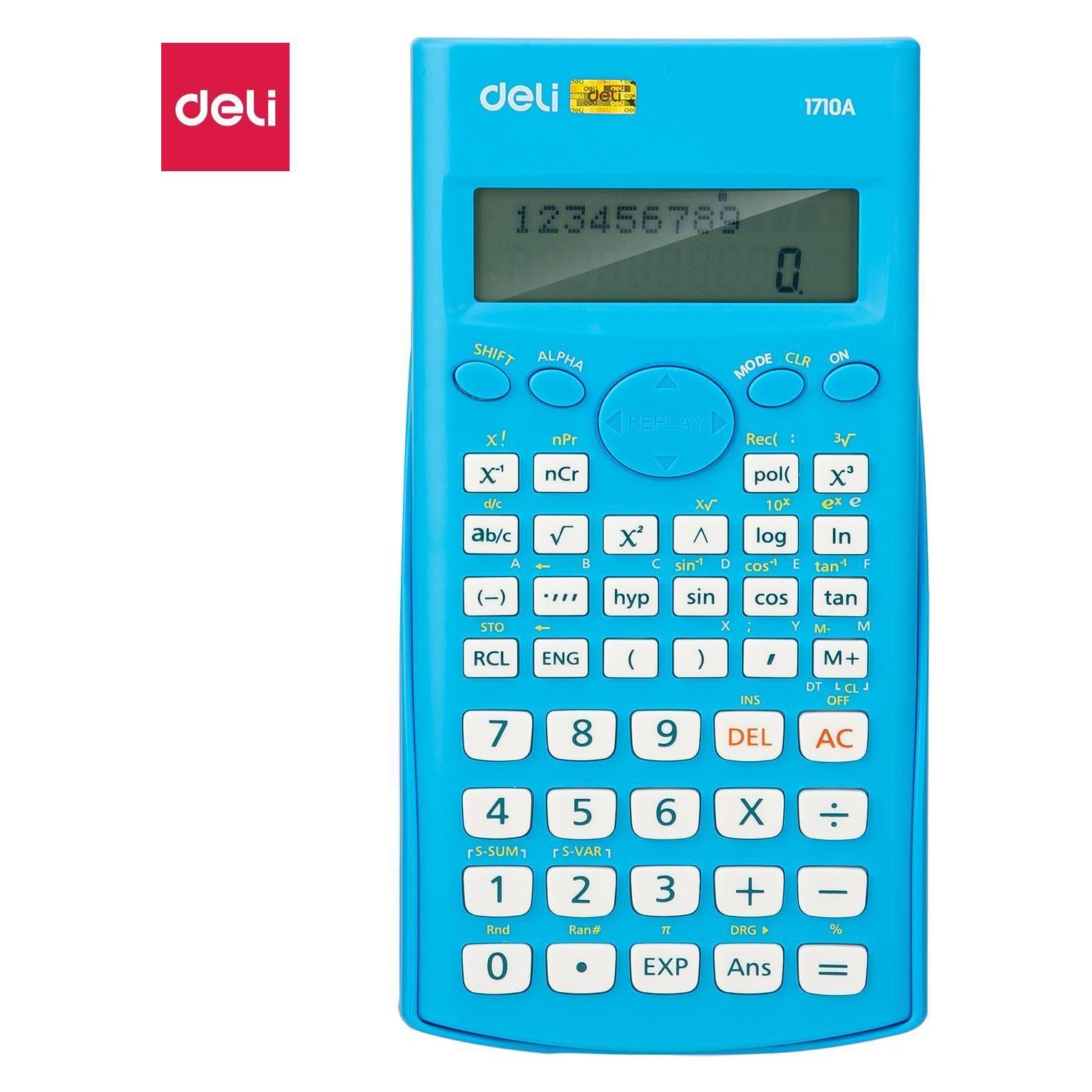 Deli calculator SCIENTIFIC CALCULATOR 1710A 12-DIGIT Blue (Batteriebetrieb) (1710A_BLUE)