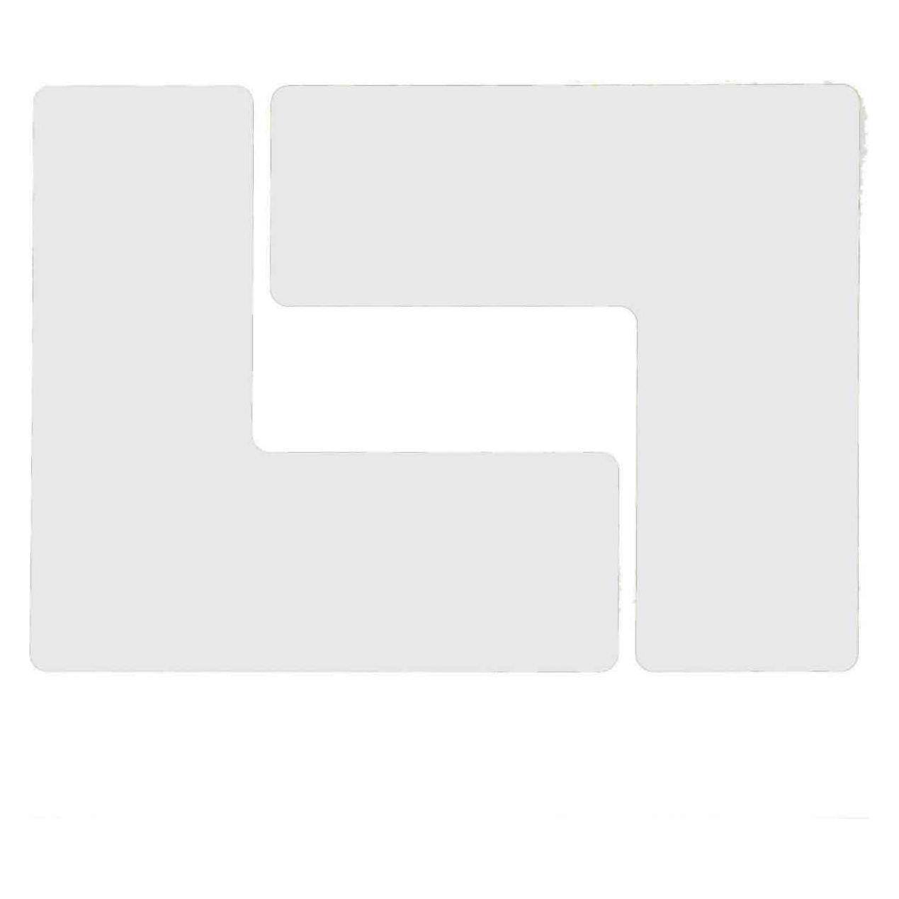 Brady B-514, ToughStripe, Bodenmarkierung L-Form, Polyester, Wei, 76,2 x 203,2mm (1 VE = 20 Stck (104447)