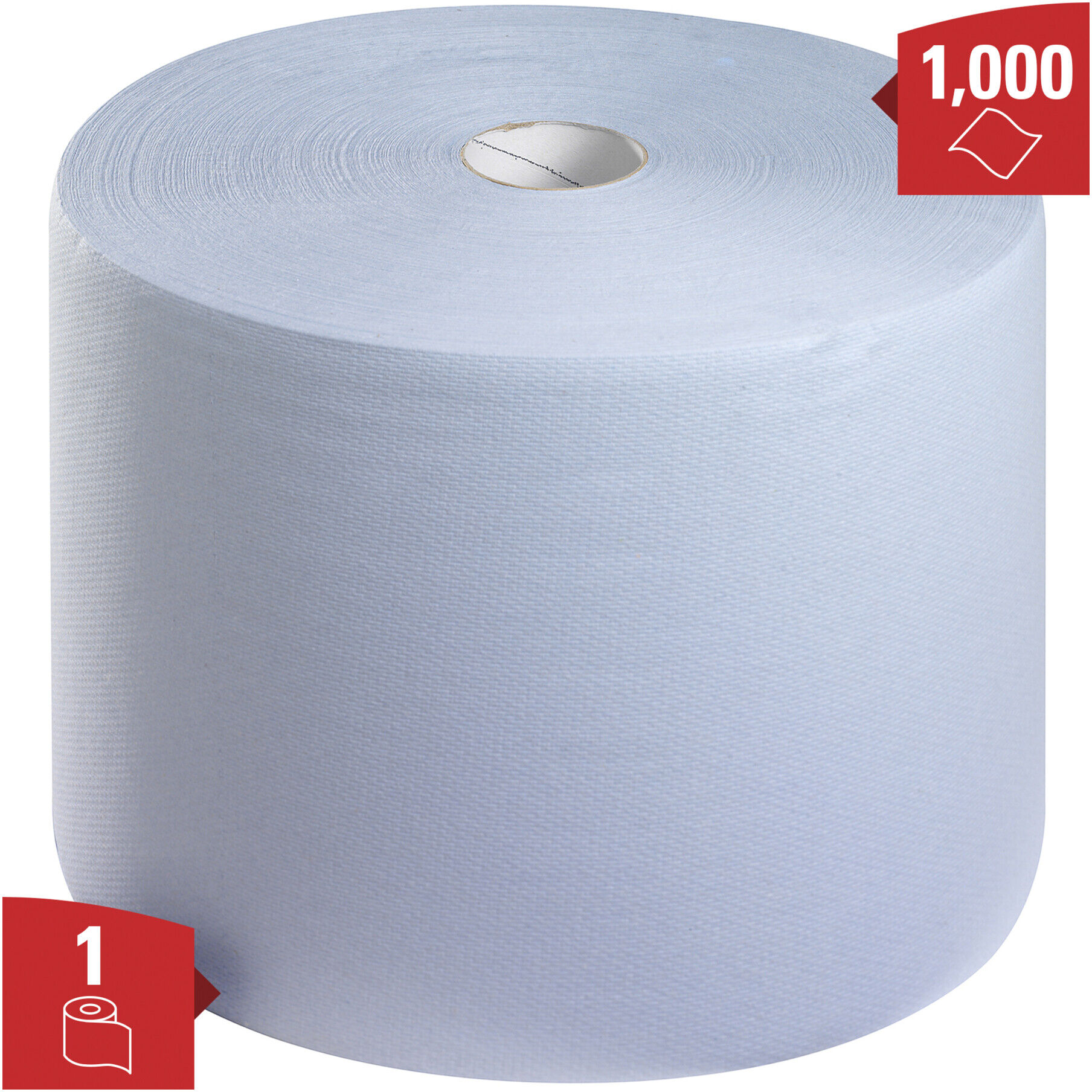 WypAll L10 Reinigungstücher für Oberflächen, 1 Blaue Rolle x 1.000 Papier-Wischtücher (7200)