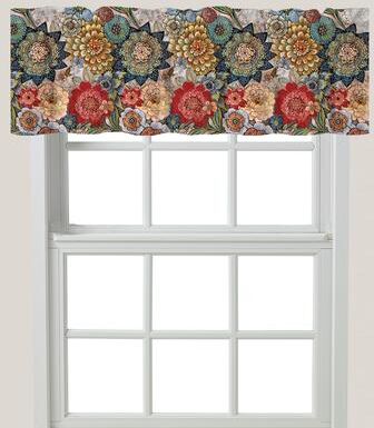 "Laural Home Boho Bouquet Window Valance 60x18 - 60"" x 18"""
