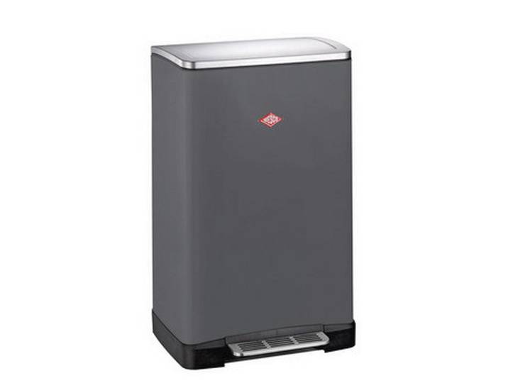 Wesco Abfallsammler BIG Double Boy, Graphit, Kunststoff, 2X18 L, 40.5x65x34.5 cm, Made in Germany, Küchen, Küchenausstattung, Mülleimer