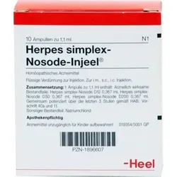 HERPES SIMPLEX Nosode Injeel Ampullen 10 St Ampullen