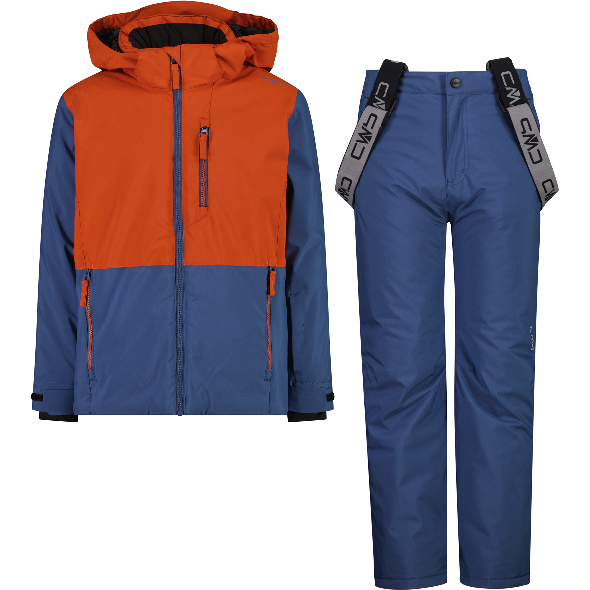 CMP Ski Set Kinder Overalls blau Größe 140 Skifahren Elastisch