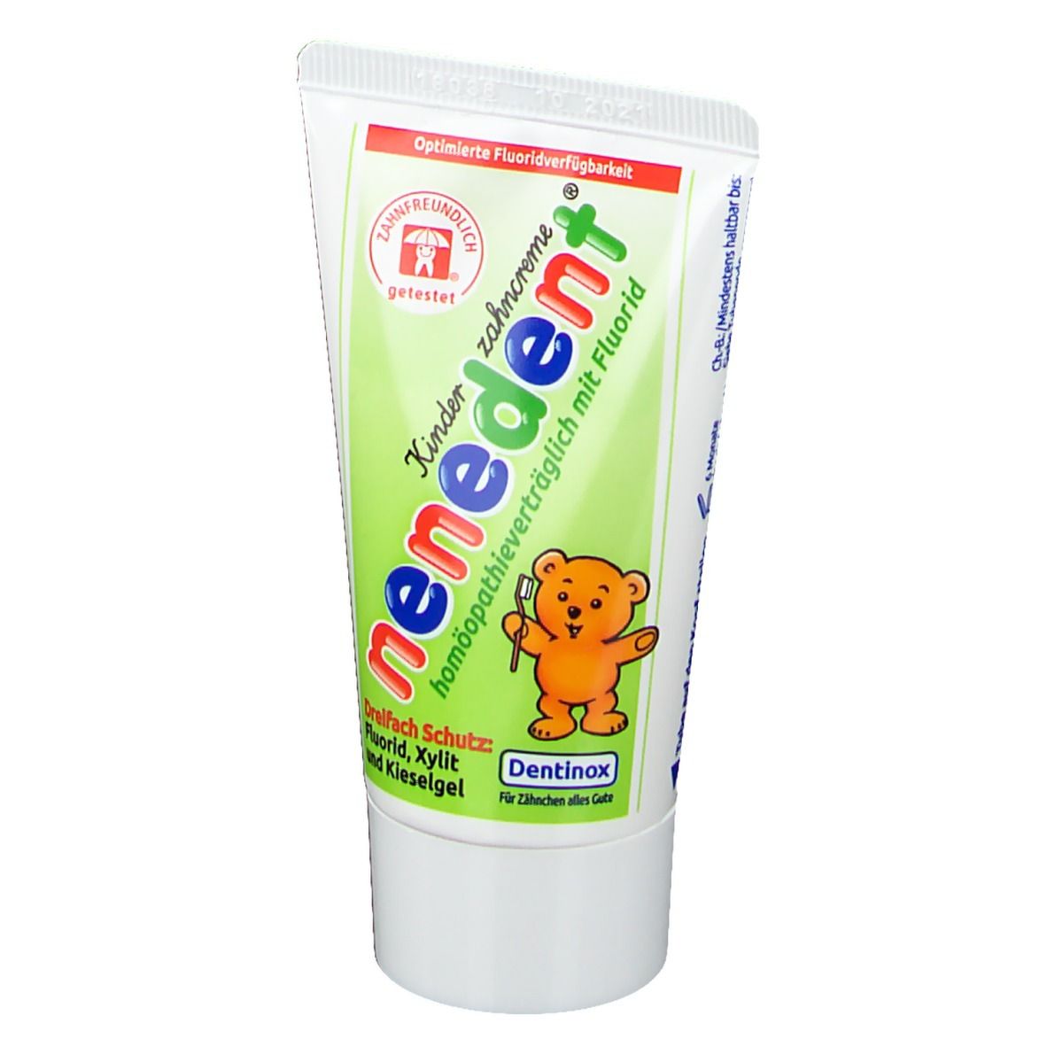 Nenedent Kinderzahncreme homöop.Vertr.m.Fluor. 50 ml Zahncreme