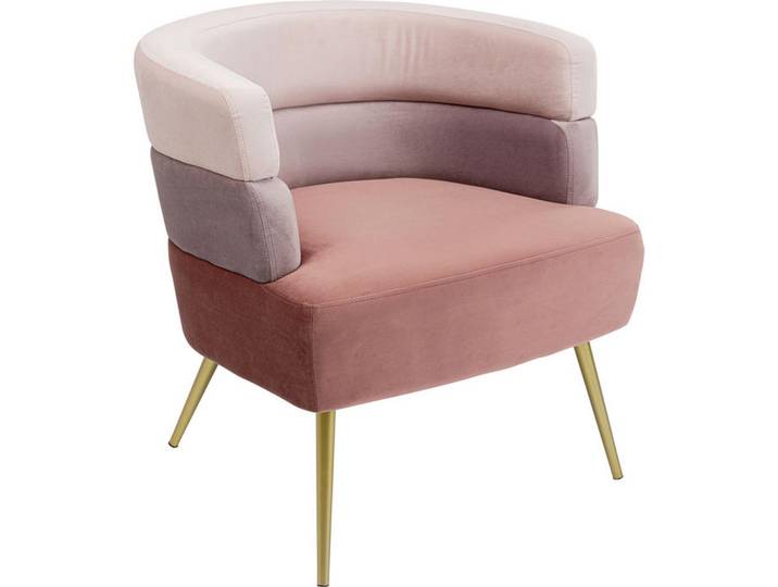 Kare-Design Cocktailsessel, Rosa, Altrosa, Metall, 65x74x64 cm, Wohnzimmer, Sessel, Cocktailsessel