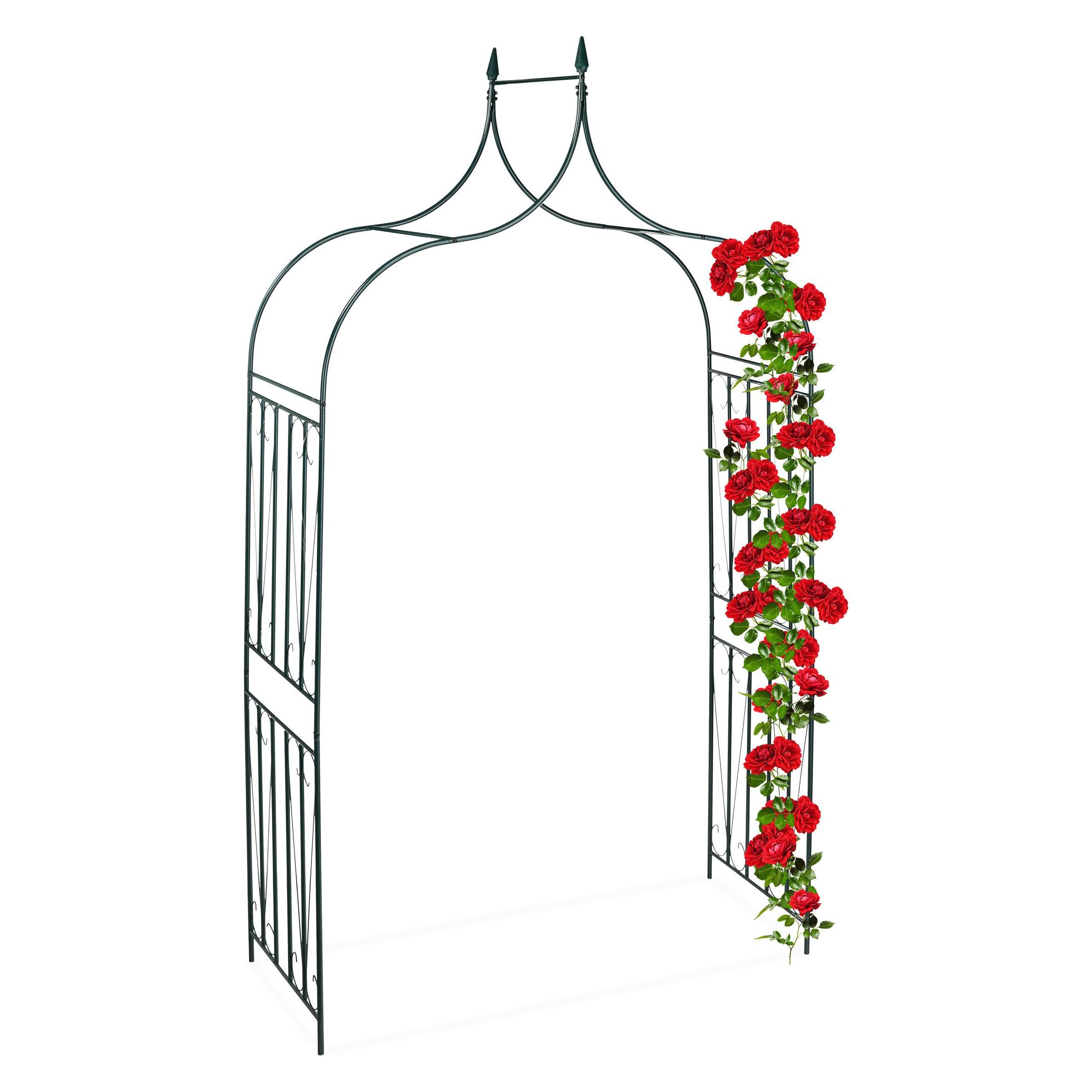 Relaxdays Rosenbogen (60 cm, 144 cm) (4052025262587)