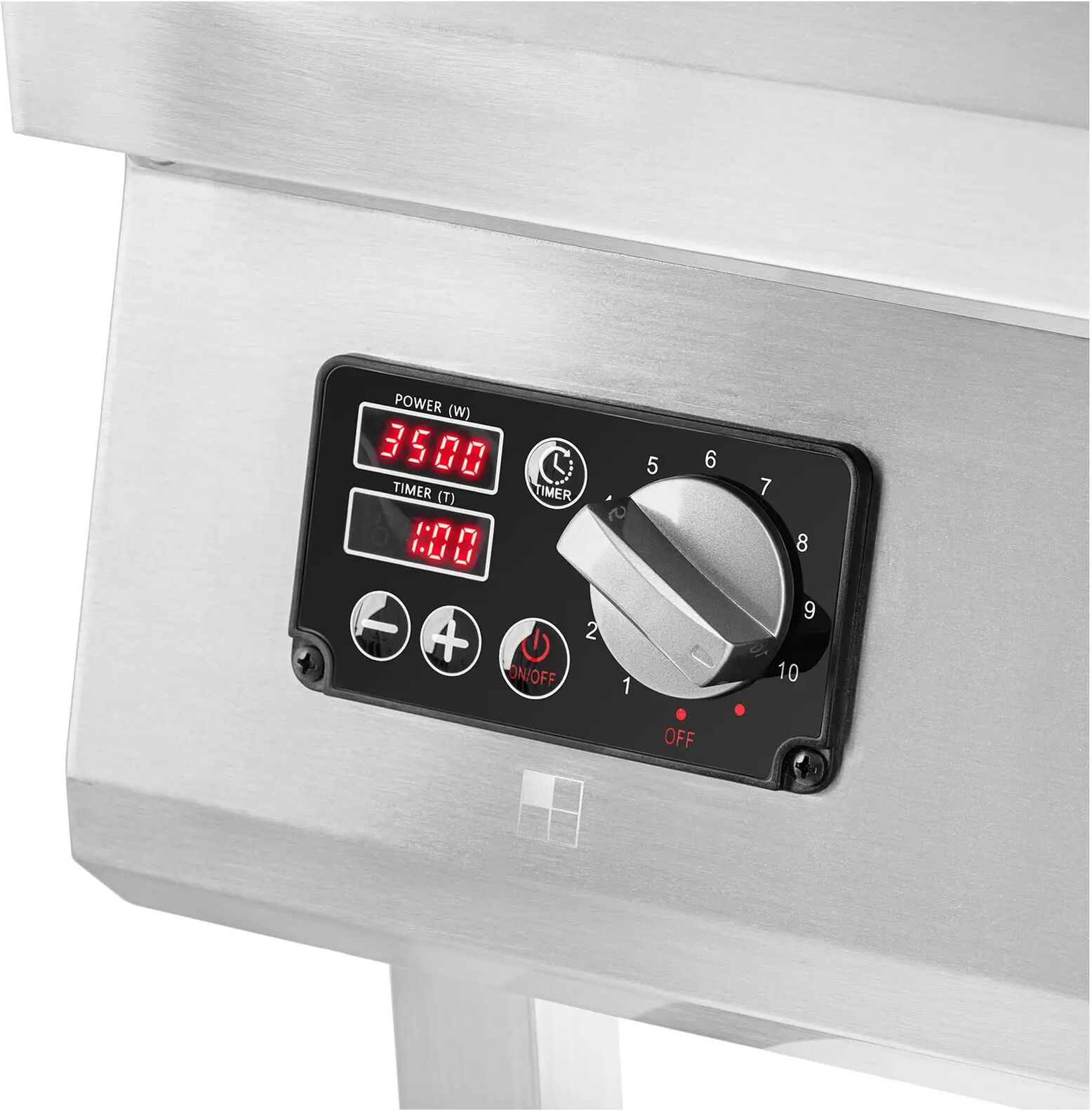 Induktionsplatte - 4 x 3500 W - 400 V - 4 x 20 cm - Timer - mit Unterbau - Royal Catering RCIK-3500IC4.4