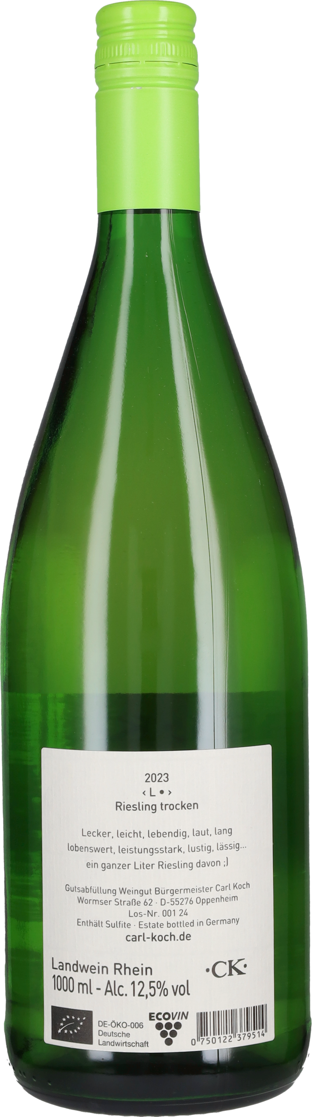 Riesling Trocken 'Legger' Carl Koch 2023 - 100cl
