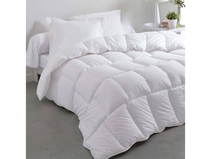 Couette tempérée en coton blanc 240x220cm