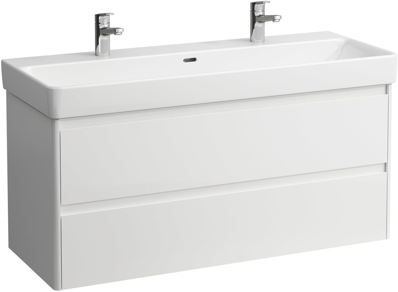 LAUFEN BASE 2.0 Waschtischunterschrank 117 cm, 2 Auszüge