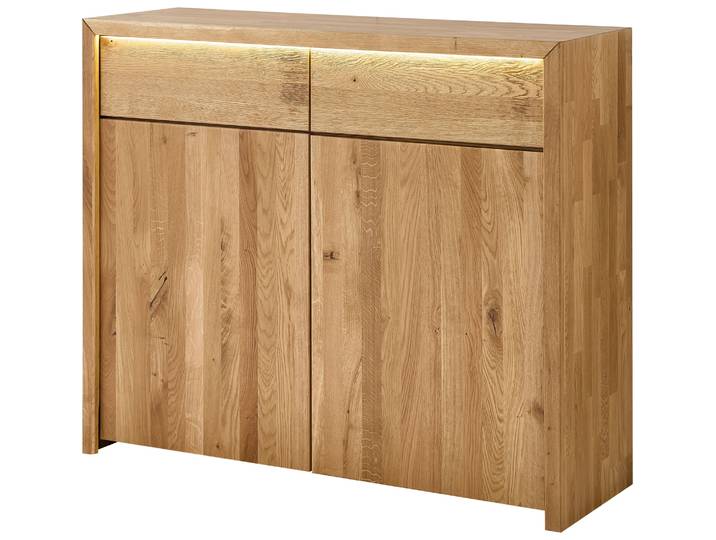 Kommode HOME AFFAIRE Ambroise , braun, T:41cm, Sideboards, Kommode, inkl. LED-Beleuchtung