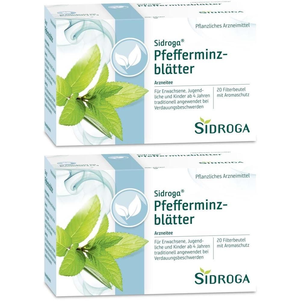 Sidroga Pfefferminzblätter Tee Filterbeutel 2x 2x20x1,5 g