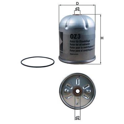 KNECHT Ölfilter OZ 3D für RENAULT TRUCKS Iveco