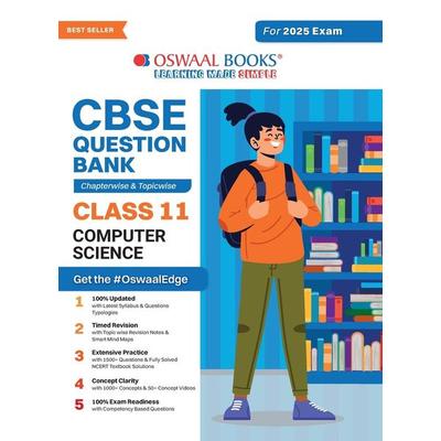 Oswaal CBSE Question Bank Class 11 Computer Science, Chapterwise and Topicwise Solved Papers For 2025 Exams, Taschenbuch von Oswaal Editorial Board,