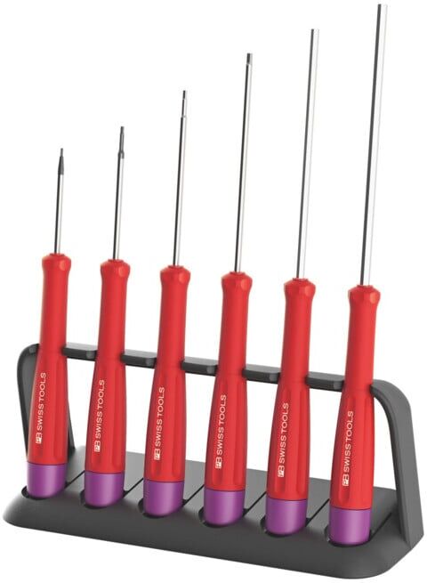 PB Swiss Tools Jeu de tournevis pour l'électroniques 6 pans, Nombre de tournevis: 6 (8642.)