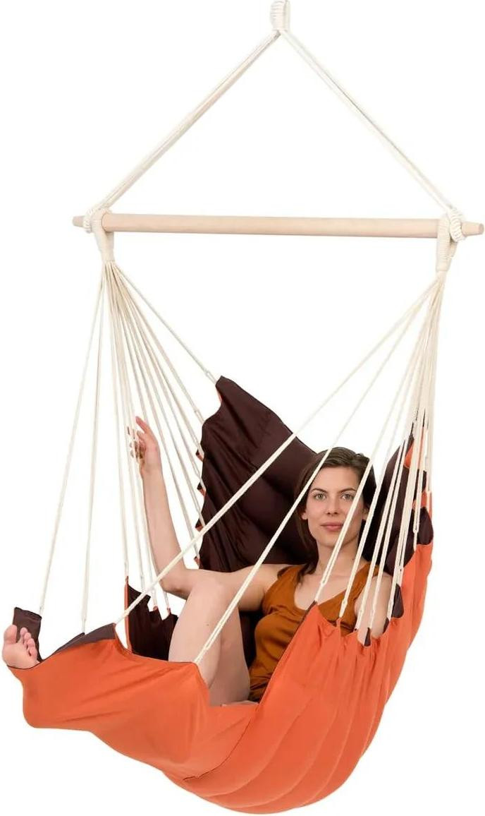 Amazonas Moderne Lounge Hangstoel California Terracotta Oranje